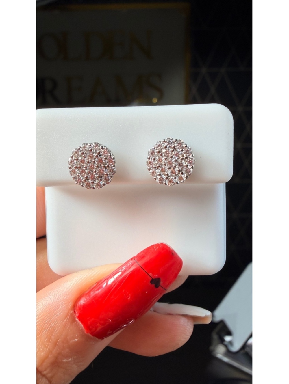 925 Sterling Silver Moissanite Stud Earrings 0.82ctw VVS D Color